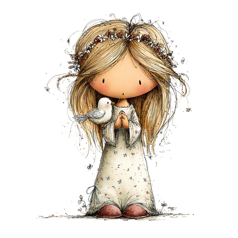 Whimsical Angels Clipart: Sweet Baby Angel Graphics (Digital Download - 28 PNGs)

Add a touch of celestial magic to your creative projects with this enchanting collection of 28 whimsical angel illustrations. Each angel is lovingly drawn with dreamy details—floating poses, delicate wings, soft expressions, and ethereal charm. Perfect for anyone who adores magical, spiritual, and imaginative artwork.