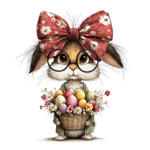 Whimsical Easter Clipart: Spring Lamb Bunny Chicken Graphics (Digital Download - 30 PNGs)

A cheerful collection of Easter clipart illustrations designed to bring soft spring magic to any creative project. Each element is crafted with gentle colors, playful details, and a whimsical touch: bunnies with bright expressions, fluffy chicks, lambs and pigs, decorated eggs, spring flowers, and sweet seasonal accents