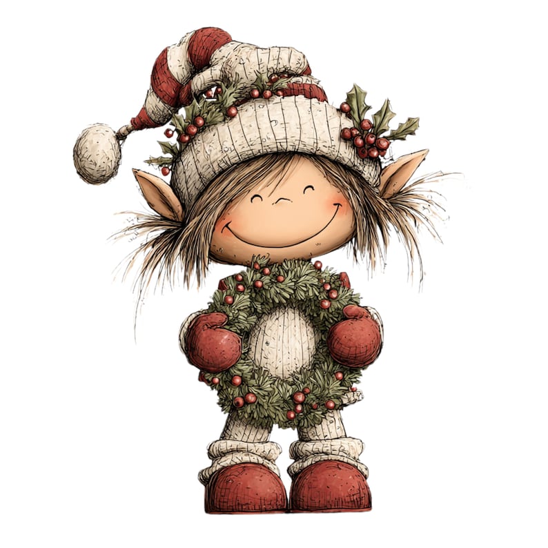 Whimsical Christmas Clipart: Digital Funny Holiday Graphics (Instant Download - 50 PNGs)

Bring the magic of the holidays to life with this charming collection of 50 whimsical Christmas illustrations! Each design is filled with playful details, cozy cheer, and a touch of storybook magic — perfect for all your holiday creative projects. Perfect for adding warmth and charm to your Christmas cards, invitations, party decor, scrapbooking, sublimation designs, stickers, and more.