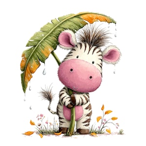 Safari Animals Clipart: Nursery Graphics (Digital Download - 19 PNGs)

A delightful collection of safari animal illustrations featuring adorable, friendly creatures from the wild. This clipart set includes charming depictions of lions, elephants, giraffes, zebras, hippos, monkeys, and more—each designed with soft details, warm colors, and a playful, inviting style. Accented with simple greenery and natural elements, the artwork captures the whimsical spirit of safari life.