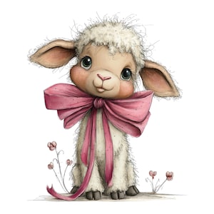 Easter Lamb Clipart: Whimsical Graphics (Digital Download - 26 PNGs)

This whimsical lambs Easter clipart collection features sweet, fluffy lambs illustrated in a charming storybook style. Each lamb is drawn with soft textures, expressive faces, and adorable poses that capture the innocence and joy of springtime. Surrounded by classic Easter elements—decorated eggs, blooming flowers, pastel ribbons, and gentle seasonal accents—the illustrations bring a warm and playful feel to any project.