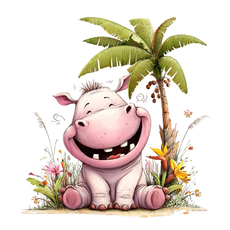 Safari Animals Clipart: Nursery Graphics (Digital Download - 19 PNGs)

A delightful collection of safari animal illustrations featuring adorable, friendly creatures from the wild. This clipart set includes charming depictions of lions, elephants, giraffes, zebras, hippos, monkeys, and more—each designed with soft details, warm colors, and a playful, inviting style. Accented with simple greenery and natural elements, the artwork captures the whimsical spirit of safari life.