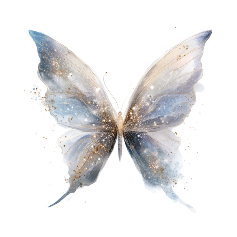 Watercolor Butterfly Clipart: Whimsical Butterfly Graphics (Digital Download - Set of 15 PNGs)

Add a touch of magic to your projects with this enchanting set of 15 ethereal and magical blue butterfly illustrations! Each butterfly is painted in delicate watercolor style with soft pastel tones, whimsical details – perfect for bringing dreamy, fantasy vibes to your creations.
