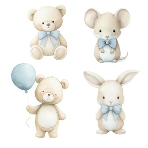 Baby Boy Watercolor Nursery Clipart Bundle – Blue Baby Shower PNG Clip Art Set - Crib - Stroller - Baby Clothes - Teddy Bear - Bunny - Mouse

Bring softness and charm to your baby shower designs with this 45-piece Baby Boy Watercolor Nursery Clipart Bundle! Each PNG features adorable teddy bears, bunny, mouse and baby boy-themed elements in blue tones – perfect for creating invitations, nursery prints, baby books, wall art, and more.