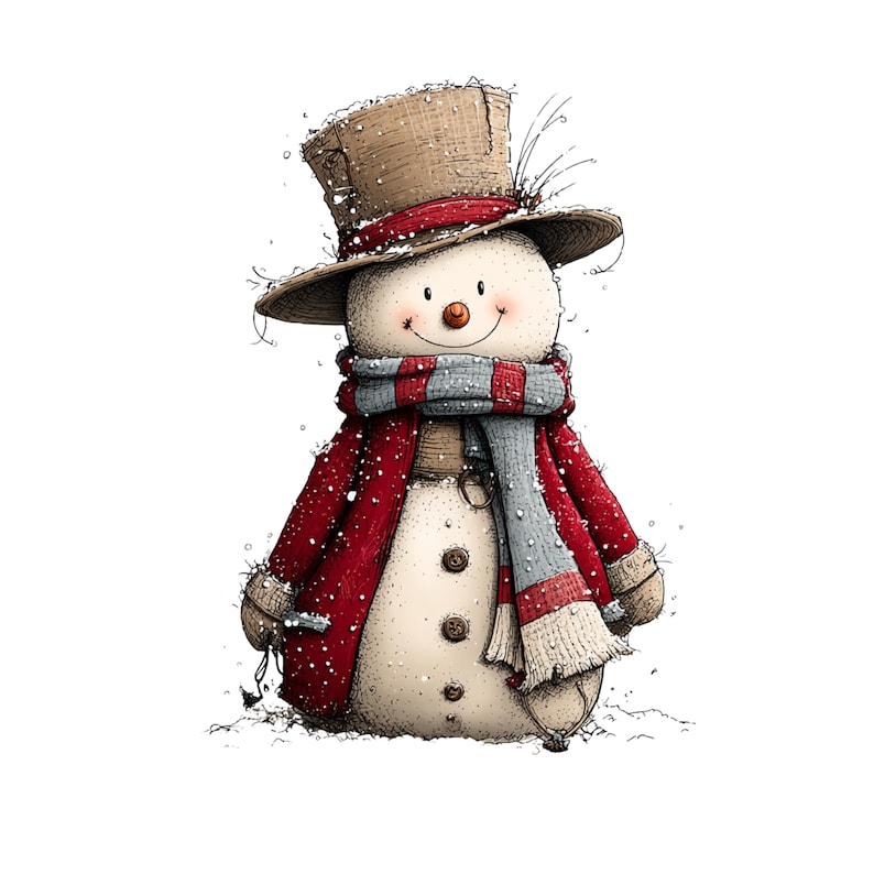 Whimsical Christmas Snowman Clipart: Festive Holiday Graphics (Digital Download - 30 PNGs)

A collection of whimsical Christmas snowmen, each bursting with holiday cheer and playful charm. These snowmen feature joyful expressions, festive hats, and delightful details like berries, icicles, and ornaments. Perfect for holiday cards, invitations, scrapbooking, crafts, or digital designs, these magical snowmen bring warmth, fun, and a storybook feel to any Christmas project.