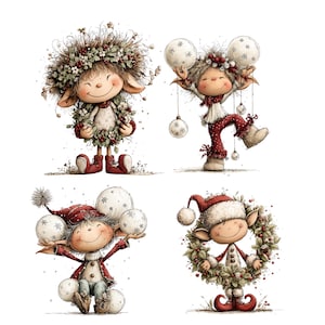 Whimsical Christmas Elf Clipart: Cute Festive Graphics (Digital Download - 45 PNGs)

Bring holiday magic to your creative projects with this delightful collection of 45 Christmas elves illustrations! Each character is bursting with personality. Let these charming little elves sprinkle your projects with joy, sparkle, and Christmas cheer!