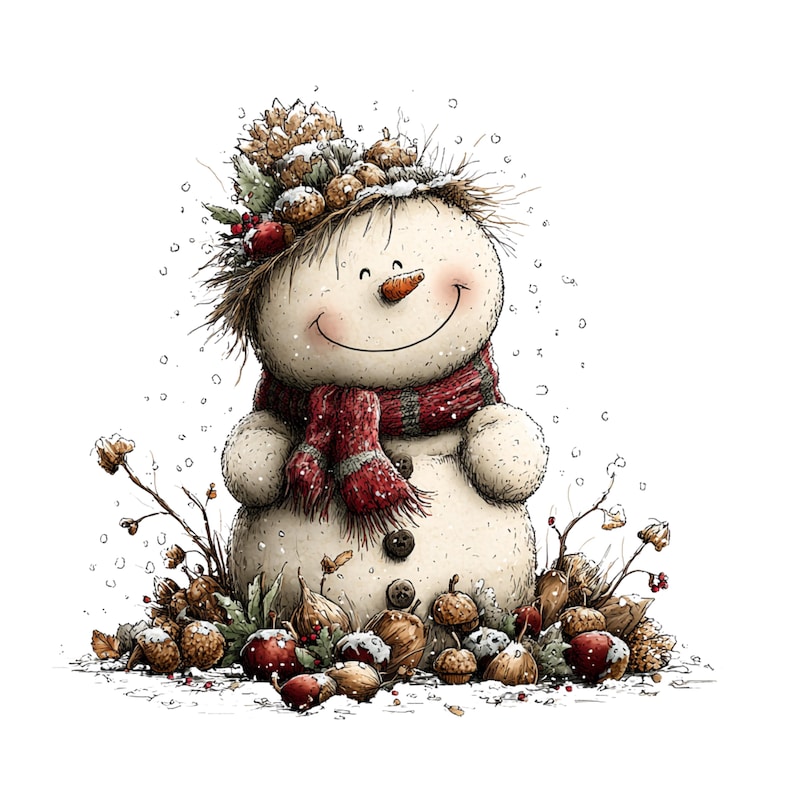 Whimsical Christmas Snowman Clipart: Festive Holiday Graphics (Digital Download - 30 PNGs)

A collection of whimsical Christmas snowmen, each bursting with holiday cheer and playful charm. These snowmen feature joyful expressions, festive hats, and delightful details like berries, icicles, and ornaments. Perfect for holiday cards, invitations, scrapbooking, crafts, or digital designs, these magical snowmen bring warmth, fun, and a storybook feel to any Christmas project.
