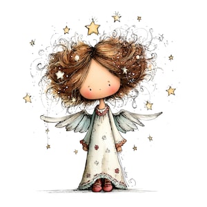 Whimsical Angels Clipart: Sweet Baby Angel Graphics (Digital Download - 28 PNGs)

Add a touch of celestial magic to your creative projects with this enchanting collection of 28 whimsical angel illustrations. Each angel is lovingly drawn with dreamy details—floating poses, delicate wings, soft expressions, and ethereal charm. Perfect for anyone who adores magical, spiritual, and imaginative artwork.