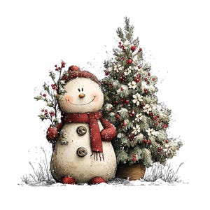Whimsical Christmas Snowman Clipart: Festive Holiday Graphics (Digital Download - 30 PNGs)

A collection of whimsical Christmas snowmen, each bursting with holiday cheer and playful charm. These snowmen feature joyful expressions, festive hats, and delightful details like berries, icicles, and ornaments. Perfect for holiday cards, invitations, scrapbooking, crafts, or digital designs, these magical snowmen bring warmth, fun, and a storybook feel to any Christmas project.