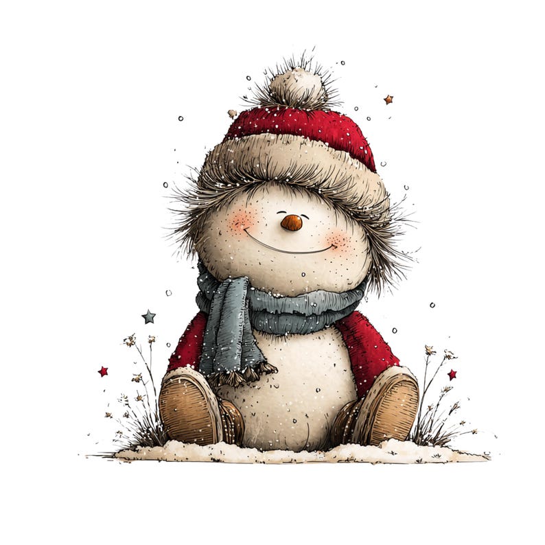 Whimsical Christmas Snowman Clipart: Festive Holiday Graphics (Digital Download - 30 PNGs)

A collection of whimsical Christmas snowmen, each bursting with holiday cheer and playful charm. These snowmen feature joyful expressions, festive hats, and delightful details like berries, icicles, and ornaments. Perfect for holiday cards, invitations, scrapbooking, crafts, or digital designs, these magical snowmen bring warmth, fun, and a storybook feel to any Christmas project.