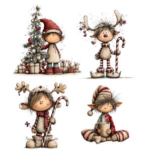 Whimsical Christmas Elf Clipart: Cute Festive Graphics (Digital Download - 45 PNGs)

Bring holiday magic to your creative projects with this delightful collection of 45 Christmas elves illustrations! Each character is bursting with personality. Let these charming little elves sprinkle your projects with joy, sparkle, and Christmas cheer!