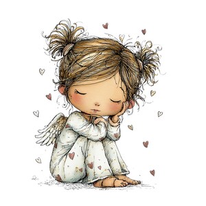 Whimsical Angels Clipart: Sweet Baby Angel Graphics (Digital Download - 28 PNGs)

Add a touch of celestial magic to your creative projects with this enchanting collection of 28 whimsical angel illustrations. Each angel is lovingly drawn with dreamy details—floating poses, delicate wings, soft expressions, and ethereal charm. Perfect for anyone who adores magical, spiritual, and imaginative artwork.