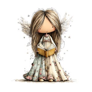 Whimsical Angels Clipart: Sweet Baby Angel Graphics (Digital Download - 28 PNGs)

Add a touch of celestial magic to your creative projects with this enchanting collection of 28 whimsical angel illustrations. Each angel is lovingly drawn with dreamy details—floating poses, delicate wings, soft expressions, and ethereal charm. Perfect for anyone who adores magical, spiritual, and imaginative artwork.