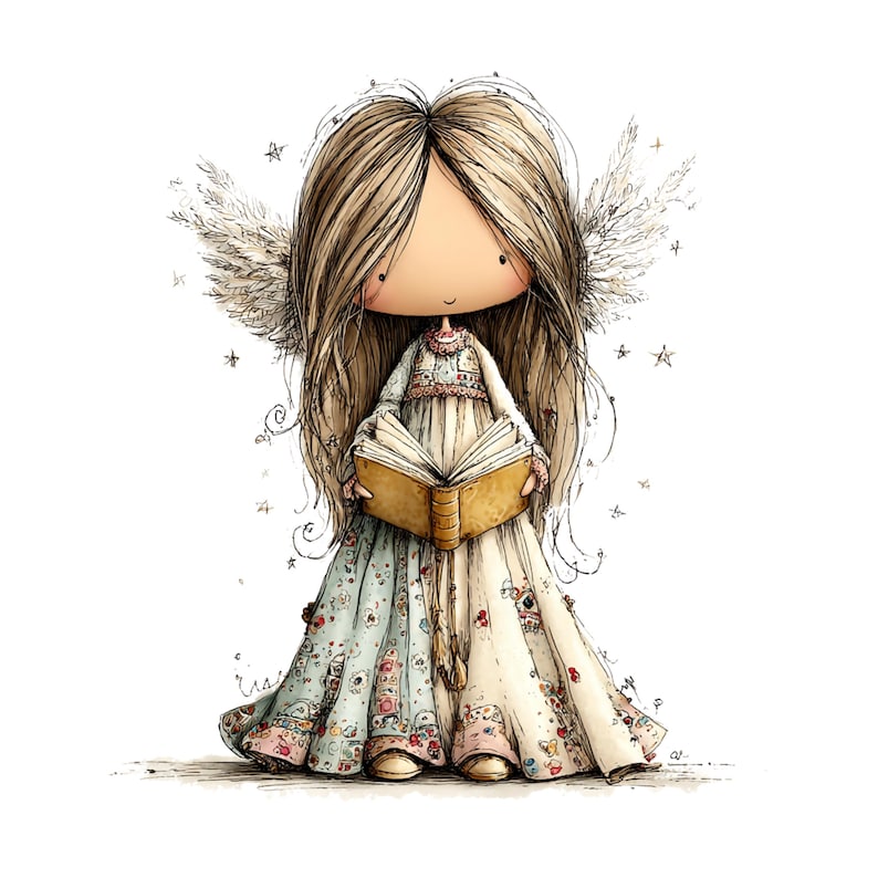 Whimsical Angels Clipart: Sweet Baby Angel Graphics (Digital Download - 28 PNGs)

Add a touch of celestial magic to your creative projects with this enchanting collection of 28 whimsical angel illustrations. Each angel is lovingly drawn with dreamy details—floating poses, delicate wings, soft expressions, and ethereal charm. Perfect for anyone who adores magical, spiritual, and imaginative artwork.