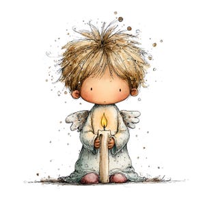 Whimsical Angels Clipart: Sweet Baby Angel Graphics (Digital Download - 28 PNGs)

Add a touch of celestial magic to your creative projects with this enchanting collection of 28 whimsical angel illustrations. Each angel is lovingly drawn with dreamy details—floating poses, delicate wings, soft expressions, and ethereal charm. Perfect for anyone who adores magical, spiritual, and imaginative artwork.