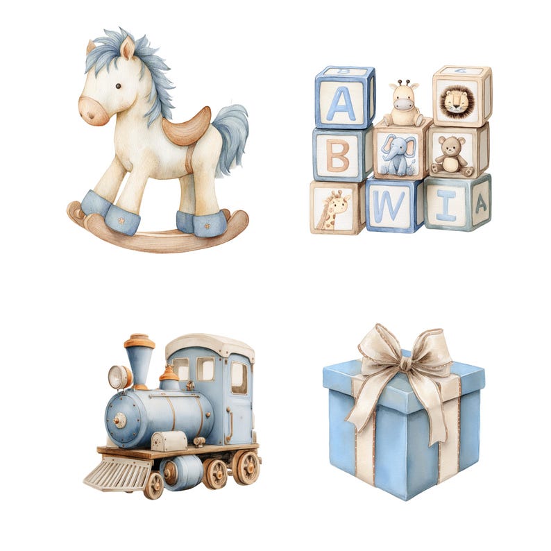 36 Blue Teddy Bear Clipart - Baby Boy Shower PNG – Teddies Nursery Watercolor PNG Clip Art Set - Crib - Stroller - Baby Clothes - Teddy Bear

Bring softness and charm to your baby shower designs with this 36-piece Blue Teddies Watercolor Nursery Clipart Bundle! Each PNG features adorable teddy bears and baby boy-themed elements in blue tones – perfect for creating invitations, nursery prints, baby books, wall art, and more.