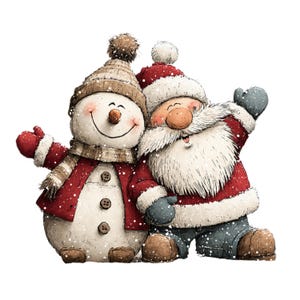 Whimsical Christmas Snowman Clipart: Festive Holiday Graphics (Digital Download - 30 PNGs)

A collection of whimsical Christmas snowmen, each bursting with holiday cheer and playful charm. These snowmen feature joyful expressions, festive hats, and delightful details like berries, icicles, and ornaments. Perfect for holiday cards, invitations, scrapbooking, crafts, or digital designs, these magical snowmen bring warmth, fun, and a storybook feel to any Christmas project.