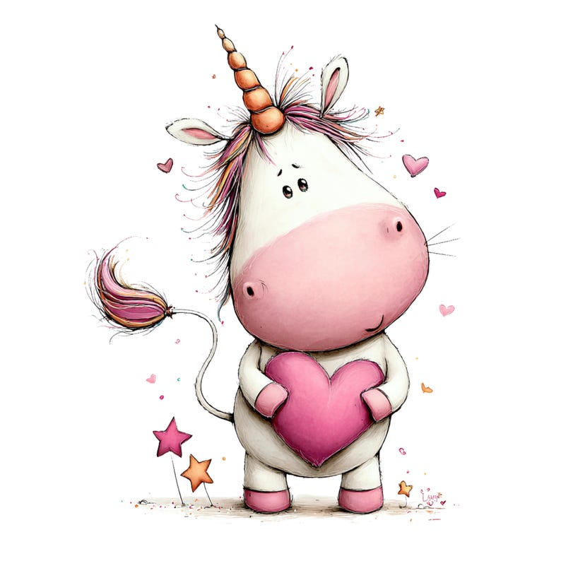 Whimsical Unicorn Clipart: Girl Nursery Graphics (Digital Download - 30 PNGs)

A charming collection of unicorn clipart illustrations crafted in a whimsical, dream-bright style perfect for magical creative projects. Each unicorn features delicate details, flowing manes and tails, gentle pastel hues, and enchanting accents such as crowns, stars, flowers, hearts, and sparkles.