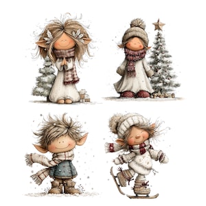 Whimsical Christmas Elf Clipart: Cute Festive Graphics (Digital Download - 45 PNGs)

Bring holiday magic to your creative projects with this delightful collection of 45 Christmas elves illustrations! Each character is bursting with personality. Let these charming little elves sprinkle your projects with joy, sparkle, and Christmas cheer!