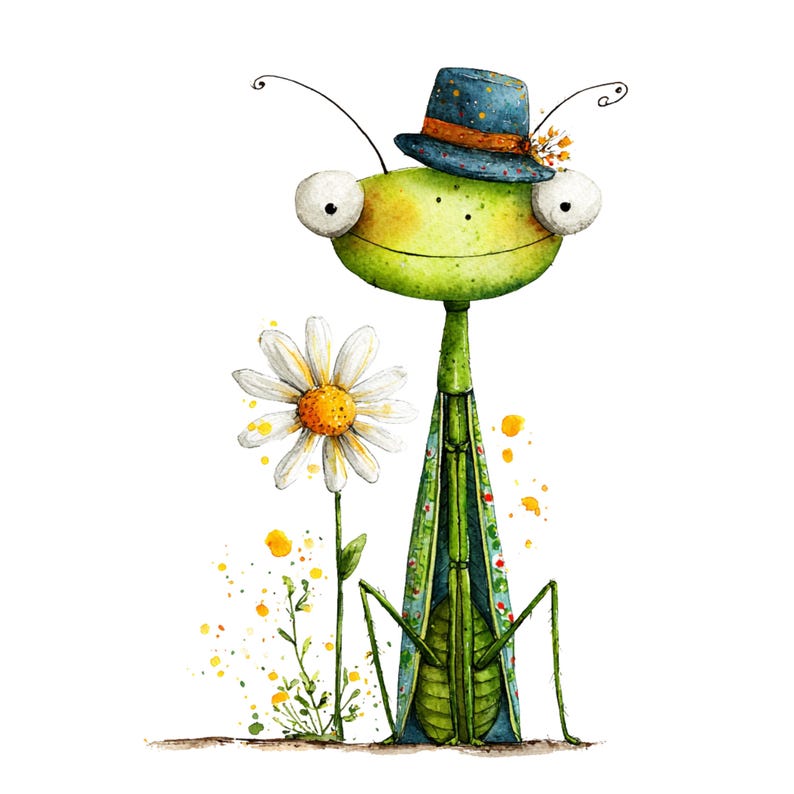 Whimsical Insects Clipart: Bugs Spring Graphics (digital Download - 28 ...