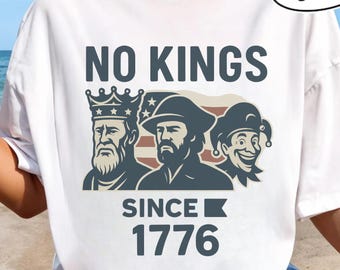 Keine Könige seit 1776 Comfort Colors Tee: Vaterländisches Viertel-Shirt