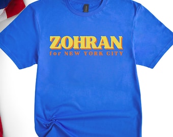 Zohran Mamdani for Mayor Tee: Vote Zohran, Progressive Democrats