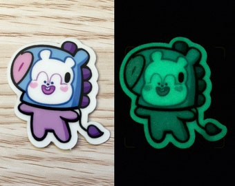 Small Glow-In-The-Dark Mang Sticker