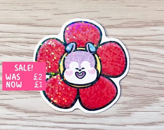 Holographic Sparkle Mang Flower Sticker