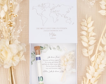 Gift for confirmation, Personalized box for cash gifts & keepsakes, Cash gift for confirmation with name