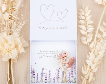 Personalized Bridesmaid Proposal Gift Box with Dried Flowers | Bridesmaid Proposal Box, Will you be my bridesmaid, Bridesmaid Proposal