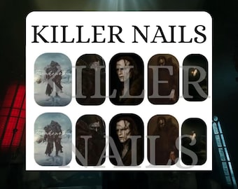 Frankenstein 2025 Waterslide Nail Decals
