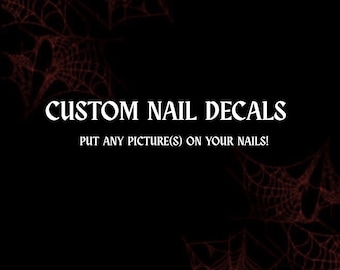 Adesivos de unhas personalizados com decalque de água