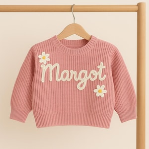 Name Sweater Kids, Personalized Baby, Name Knit Sweater Toddler, Custom Toddler Sweaters, Knit Sweater, Baby Jumper, Gifts for Daughters