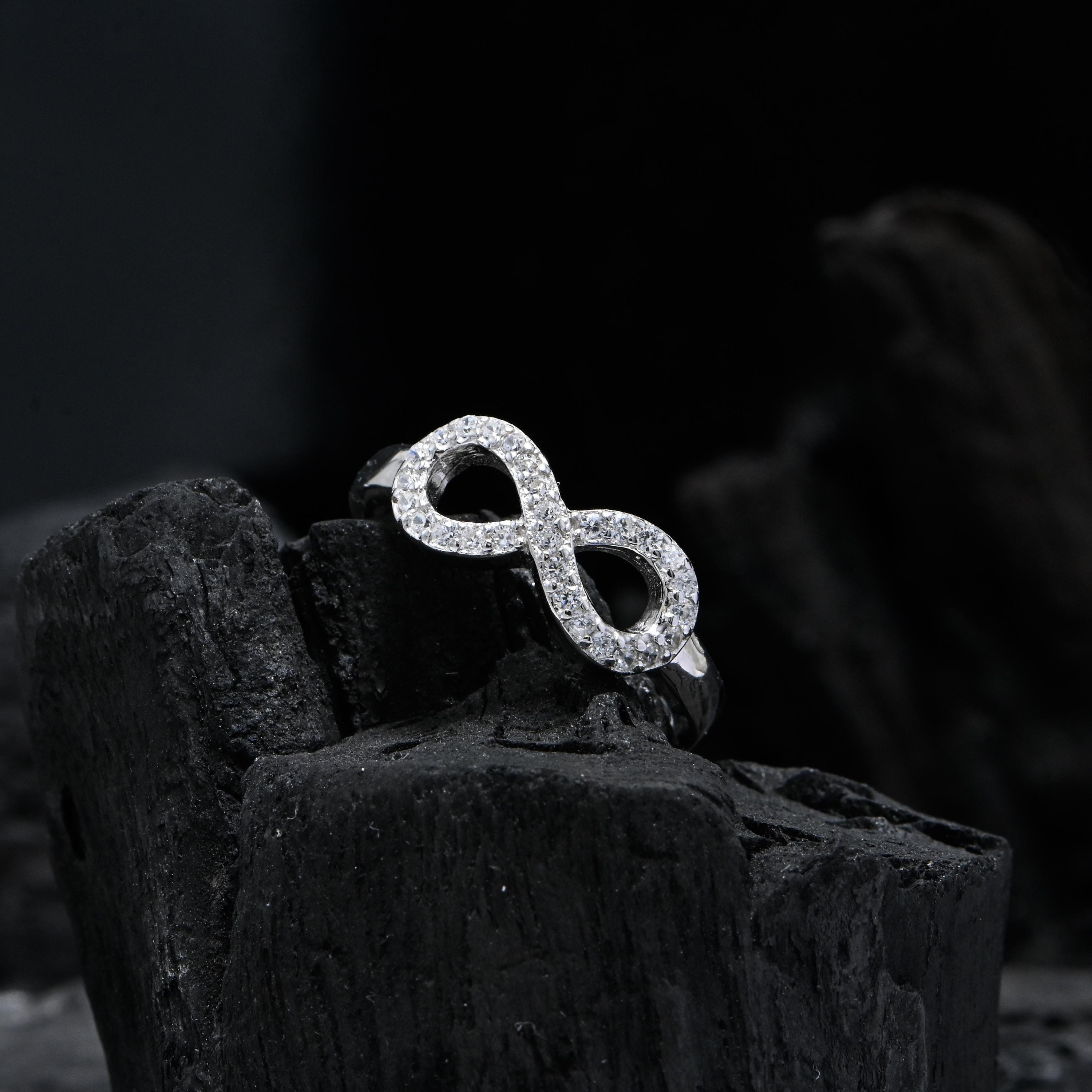 925 Sterling Silver Infinity Ring |cubic Zirconia Ring | Promise