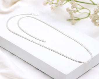 SINGULARU Collana Everything – Catena Classica In Argento Sterling 925 Rodiato, 45cm+5cm, Con Custodia Inclusa - 4