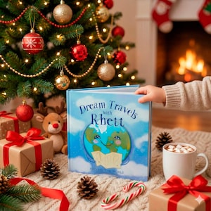 Reise-Abenteuer-Babybuch • Personalisierte Welttiere Geschichte • Individuelles Nachtbuch mit Namen • Kinderzimmer-Andenken • Geschenk zum 1