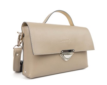 Leather purse MidiMe Neo, small genuine leather bag, crossbody, shoulder or waist handbag