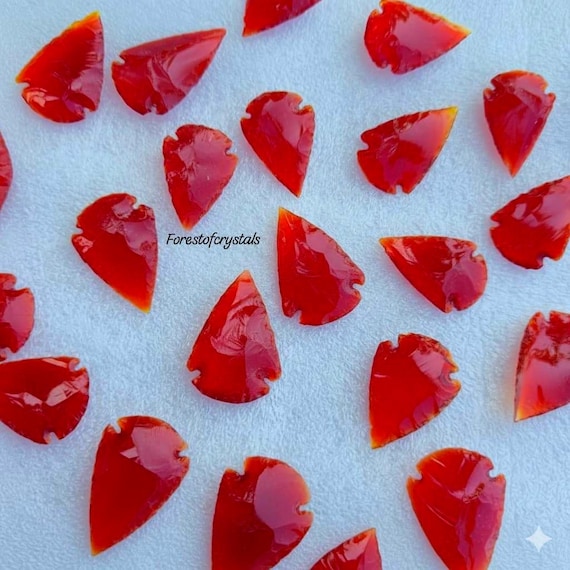 Red Carnelian Arrowhead 1 to 1.5Inch, Red Obsidian Arrowhead, Jwellery Making Arrow, Crystal Arrowhead, Handcrafted, Spearhead, Gift Crystal