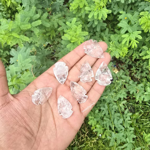 Clear Quartz Arrowhead: Natural Crystal Point, Master Healer Stone