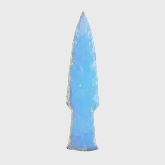 Opalite Crystal Knife: Handmade Athame Ritual Blade
