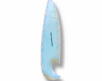 Handmade Opalite Crystal Athame Knife, Wiccan Altar Tool