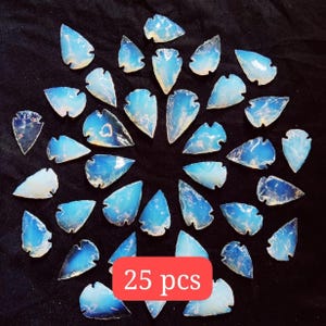 Glowy Opalite Arrowhead | Positive Energy Crystal | Opalite Arrowhead for Jewelry Making | Unique Opalite Arrowhead | Opalite Spearhead