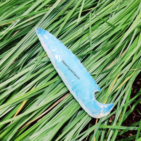 Unique Opalite Crystal Knife/ Handmade Spiritual Athame, Custom Opalite Knife, Handcrafted Blade, Crystal Decor Gift