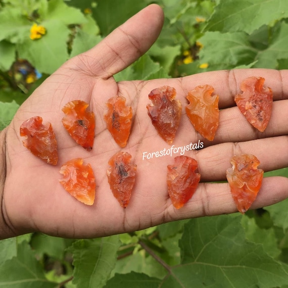Red Carnelian Arrowhead Crystal: Protection, Courage, Creativity