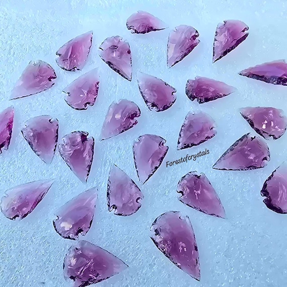 Purple Amethyst Arrowhead Cabochon 1 to 1.5 Inch Gemstone - Purple Amethyst Crystals - Spearhead Arrowhead - Cabochon Loose Gemstone