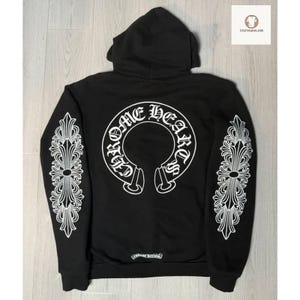 Graphic Black Hoodie with Cross Sleeve Design Streetwear Pullover Unisex