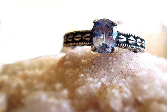 Genuine Ceylon Blue Sapphire .96ct Ring Sterling Silver Pattern Band custom handmade fine jewelry size 4 4.5 5 5.5 6 6.5 7 7.5 8.5 9 9.5 10