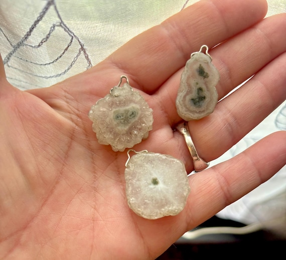 Solar Quartz Focals/ top drilled perfect for all your craft projects