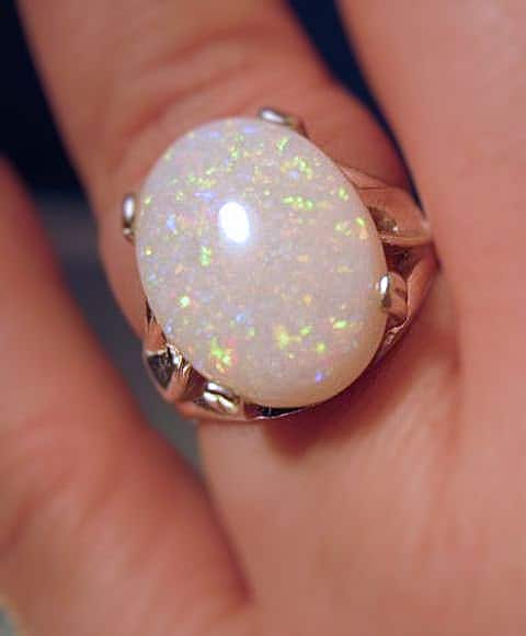 5.81 Carat Opal Ring, Occasion : Party Wear, Color : White at Rs 51,069 /  Piece in Jaipur