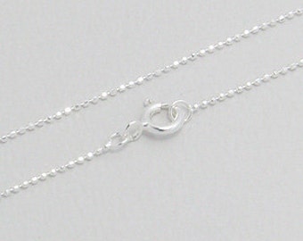 Sparkle Ball Chain 1mm Sterling silver 14 15 16 18 20 22 24 26 28 inch pendant necklace jewelry commercial supply fine jewelry